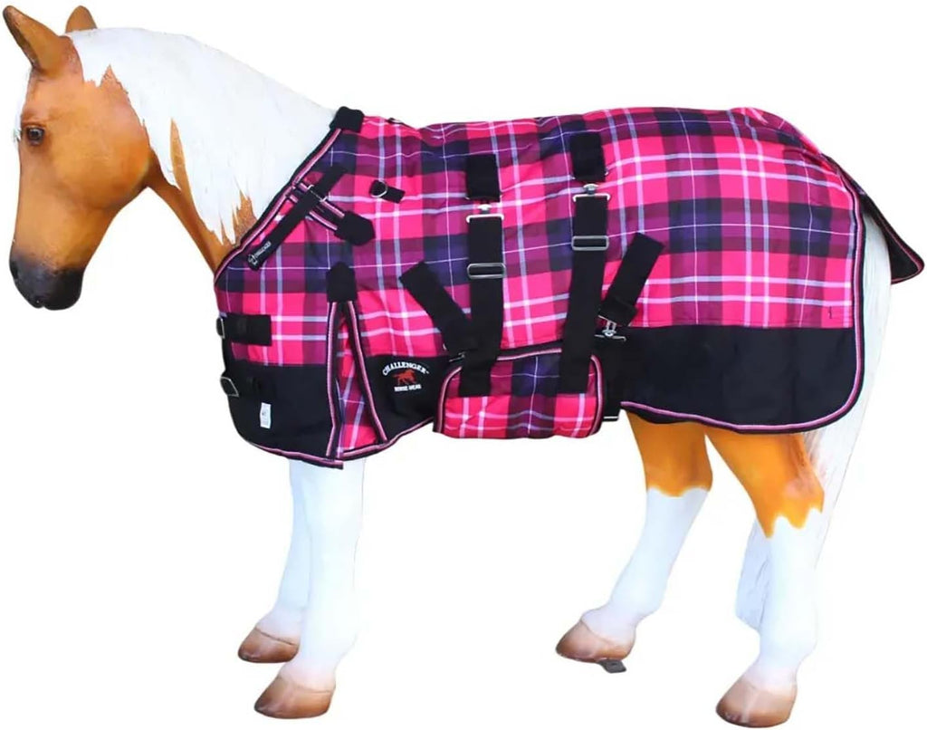 Challenger winter turnout sheet fleece wither and shoulder gusset details