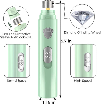 Viwik electric nail grinder with integrated LED light