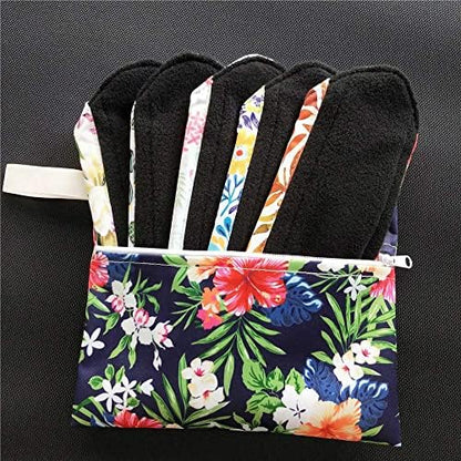 Complete MissC2C hygiene kit including six pads and one travel wet bag.