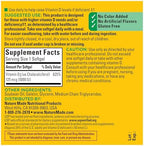 Nature Made Vitamin D3 USP verified seal and quality certification
