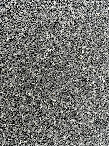Side view of 6-8mm Aqua Natural pewter black aquarium substrate