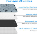 Four pack of Rioussi reusable puppy training mats