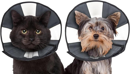 ZenPet Pet Recovery Cone E-Collar for Dogs and Cats - Always Use with Your Pet's Everyday Collar - Comfortable Soft Collar is Adjustable for a Secure and Custom Fit (Medium) - Image 10