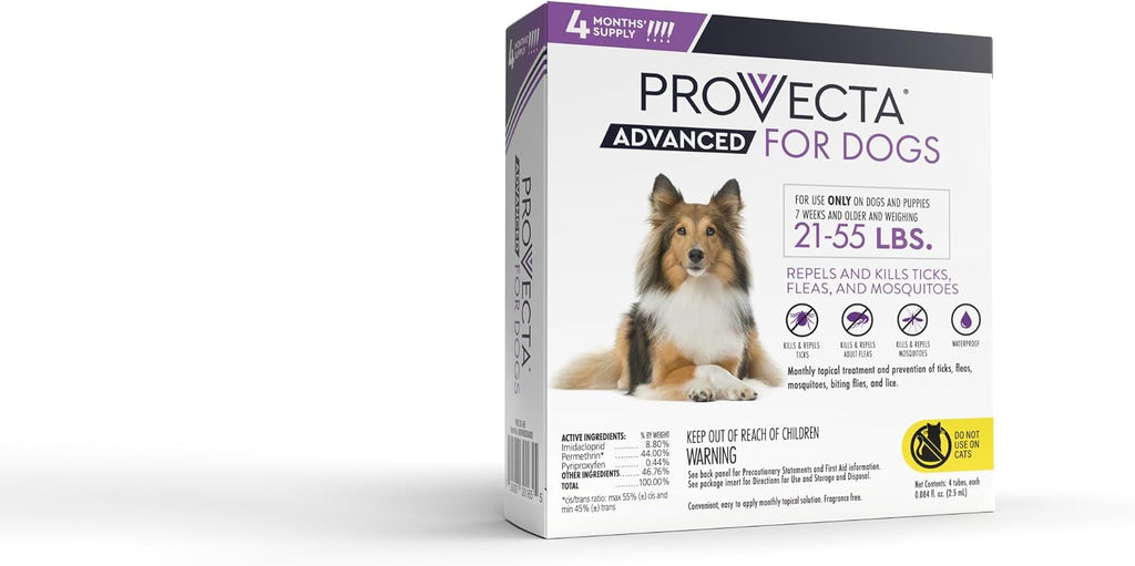 USA imported flea and tick prevention medication for large dogs box details