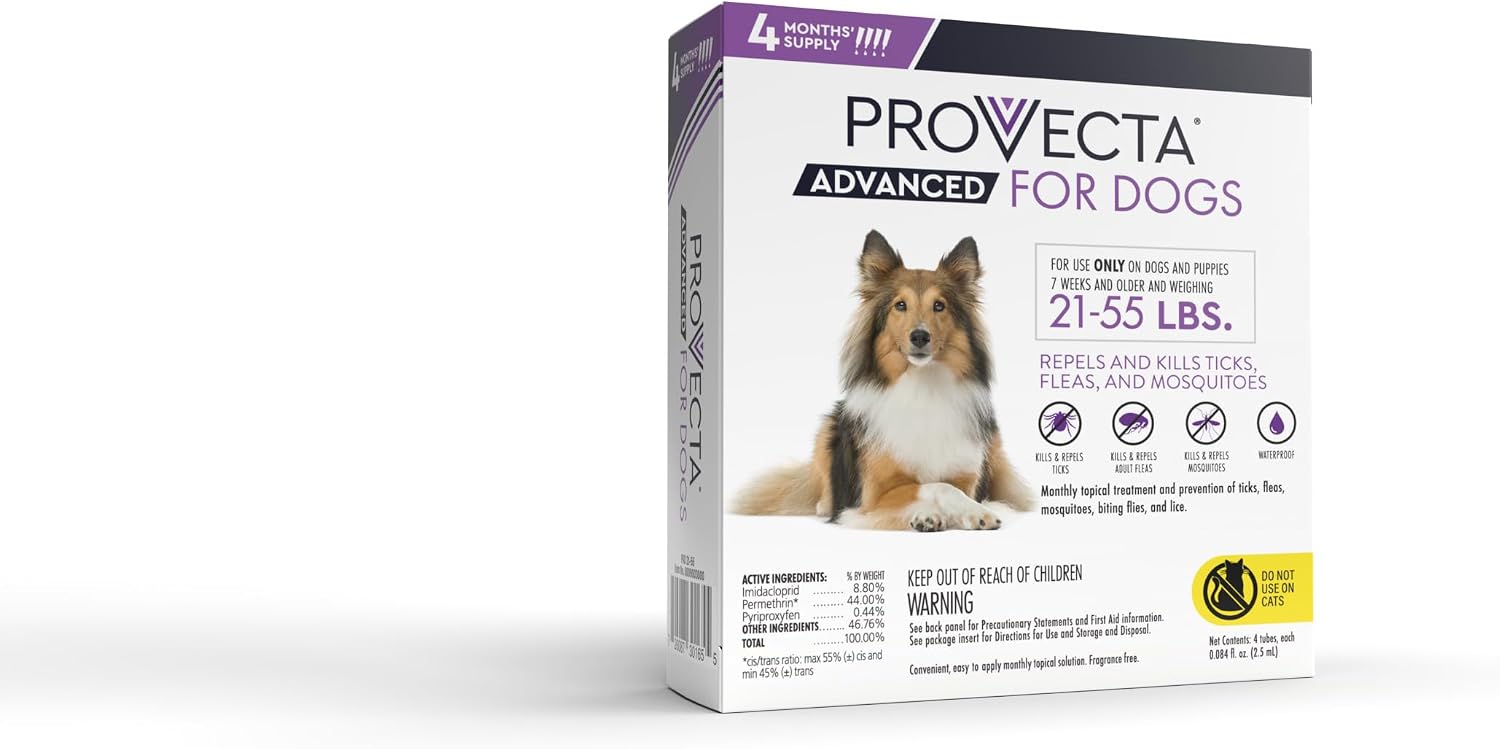 USA imported flea and tick prevention medication for large dogs box details
