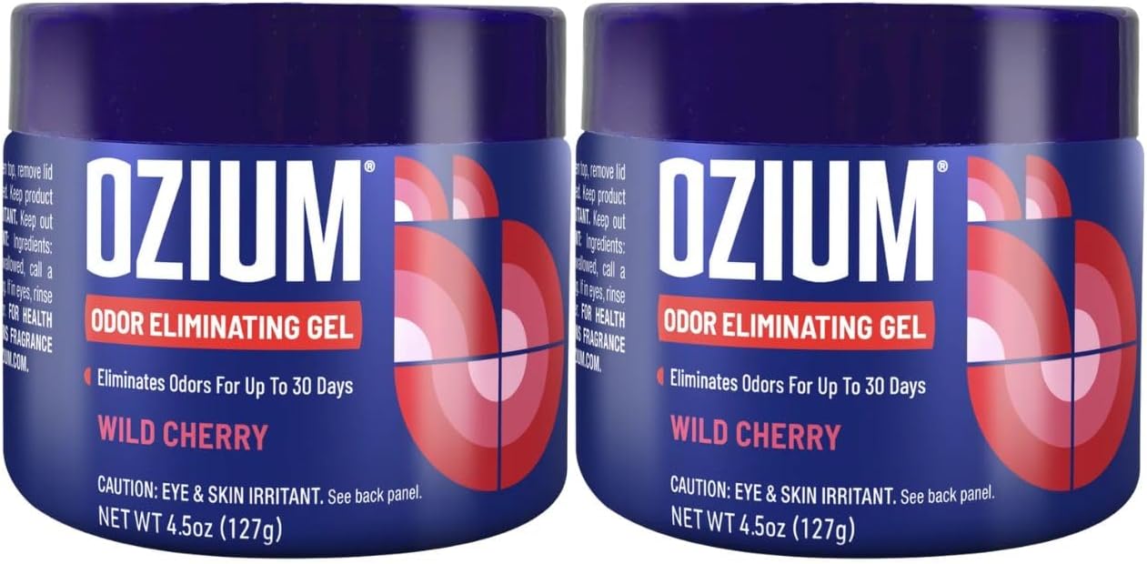 Ozium Odor Eliminating Gel - 4.5oz Air Freshener Alternative for Smoke, Pets, and Musty Odors - Long Lasting Odor Remover for Cars, Homes, Closets and Small Spaces - Citrus - Image 14