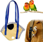 Parrot restrained vest showing adjustable closure straps
