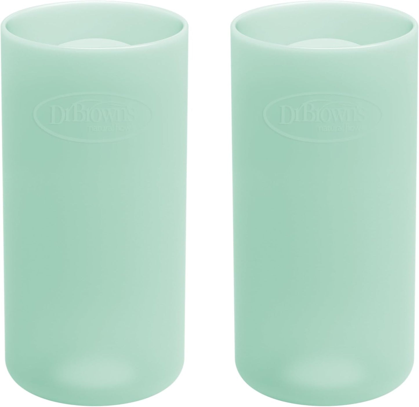 Dr. Brown's Options Plus Narrow Glass Bottle Sleeves in mint color front view