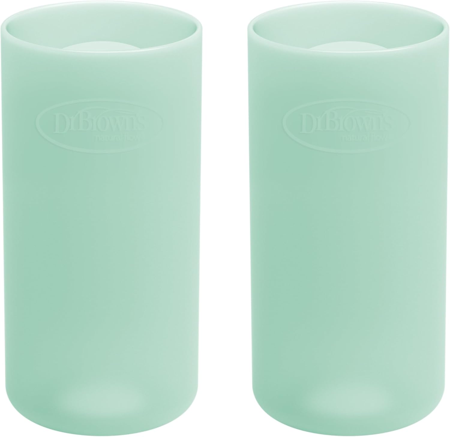 Dr. Brown's Options Plus Narrow Glass Bottle Sleeves in mint color front view