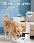 Yakry smart pet food dispenser application screen demonstrating remote smartphone scheduling features