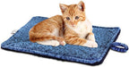 Close up shot of the super soft fleece material on the self heating dog bed.