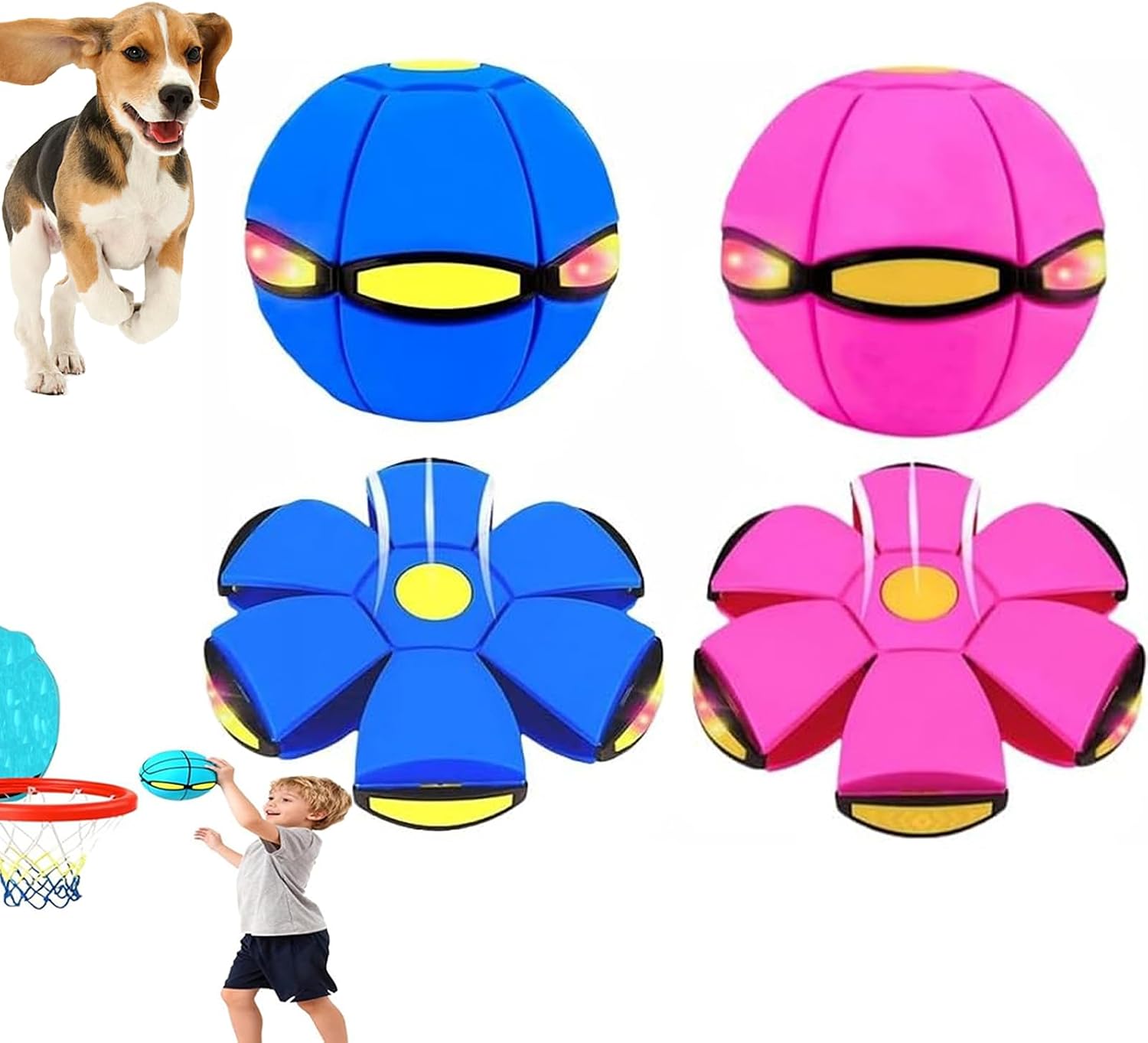 Durable material texture of Badwalt dog saucer ball