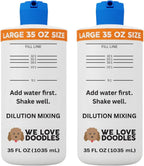 Dilution Bottle for Dog Shampoo, Mixing Bottle for Professional and Home Grooming, for Shampoo, Conditioner, and Solutions, Unscented, 35 oz (3 Pack) [We Love Doodles] - Image 10