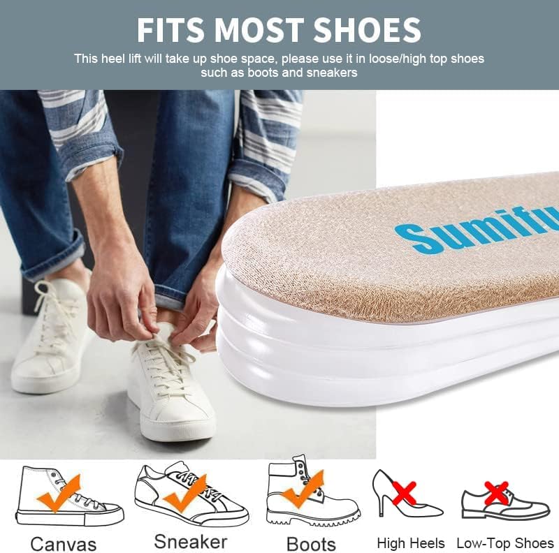 Soft silicone heel cups with breathable fabric for leg length discrepancy correction.