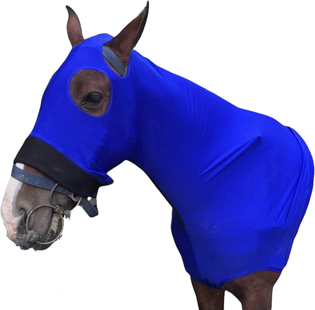 Majestic Ally spandex hood wide elastic belly wrap and buckle detail