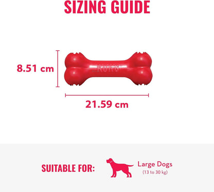 Medium KONG Goodie Bone durable natural rubber toy for average chewers