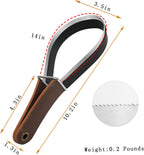Stainless steel shedding blade for horses and livestock.
