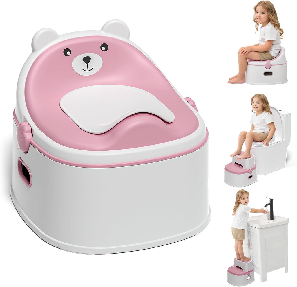MoreFeel 3-in-1 potty training toilet front view