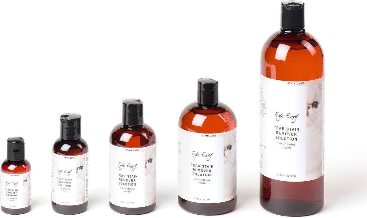 Eye Envy Tear Stain Remover Solution for Cats. Gentle, Natural and Safe. Cleans Tear Stains. Recommended by Breeders, Groomers. Remove Eye Stains from Persians and Exotics. 4 oz. Made in USA - Image 9