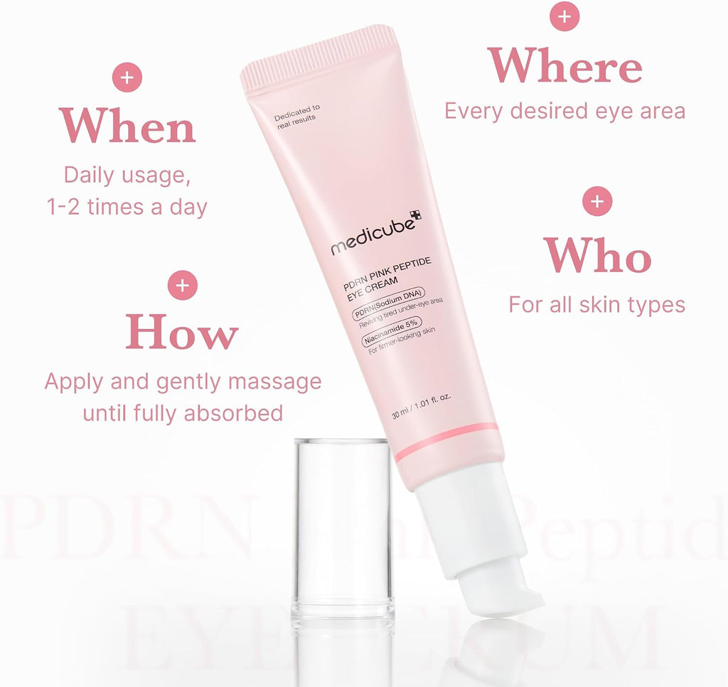 Medicube PDRN eye treatment ingredient highlights