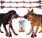 Giant Dog Rope Toys for Extra Large Dogs - 42 Inch, 6 Knot Tough Rope Chew Toys for Large Dogs - Benefits Non-Profit Animal Rescue - Indestructible Dog Toy for Aggressive Chewers - Image 10