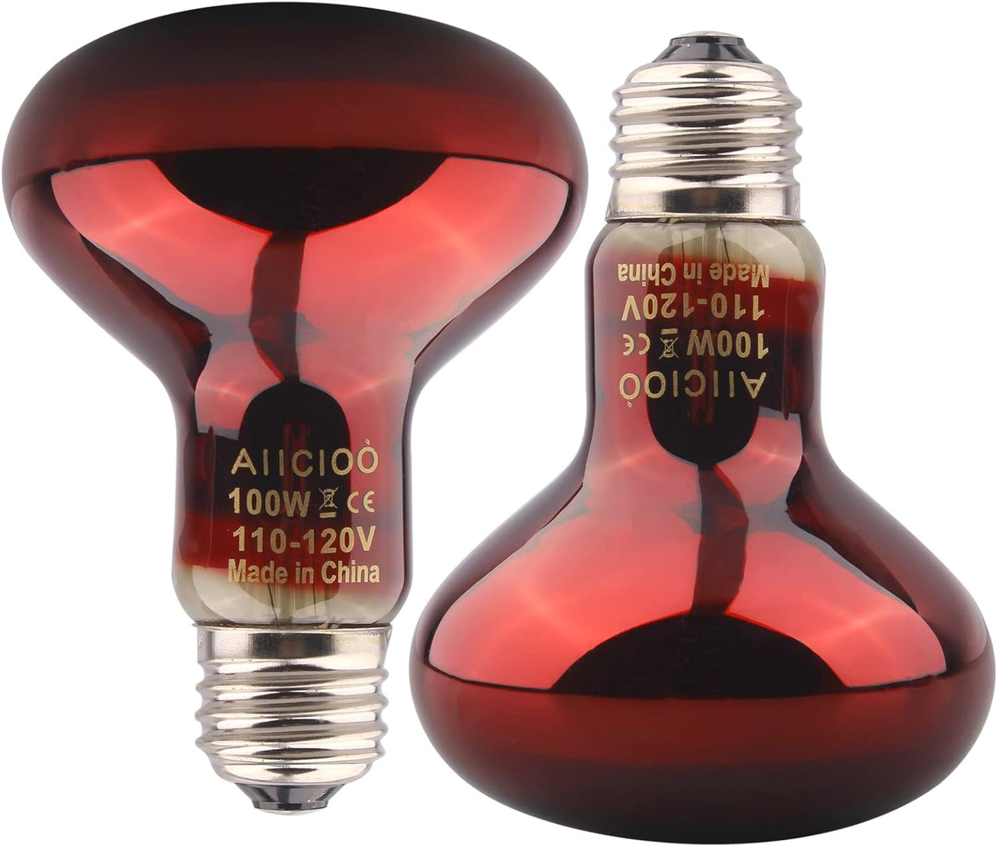 Aiicioo Reptile Basking Light Bulb - 150W Reptile Heat Lamp 2 Pack UVA Daylight Amphibians Basking Bulb for Bearded Dragon Turtle Hermit Crab Gecko Lizard Chicken - Image 12