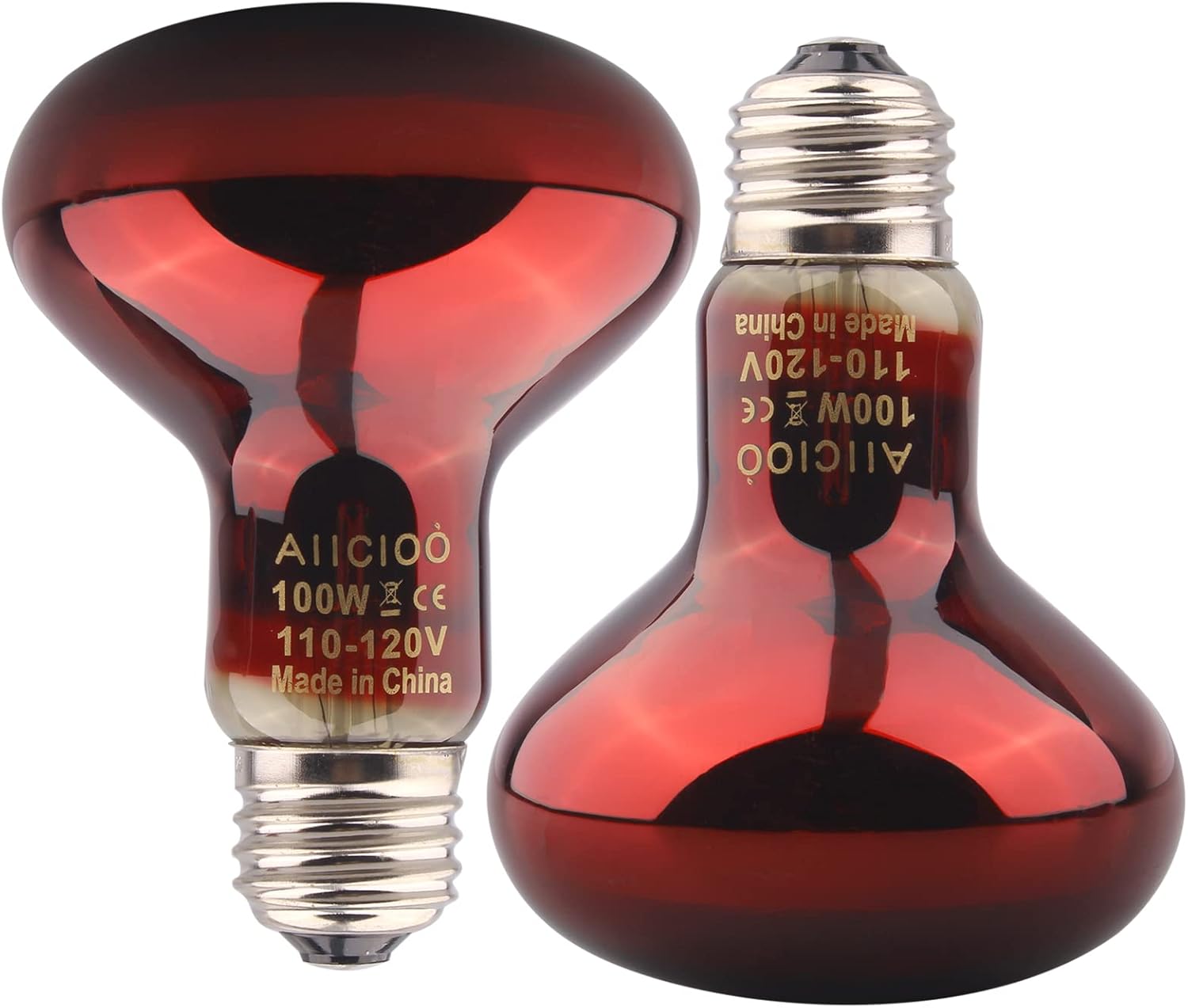 Aiicioo Reptile Basking Light Bulb - 150W Reptile Heat Lamp 2 Pack UVA Daylight Amphibians Basking Bulb for Bearded Dragon Turtle Hermit Crab Gecko Lizard Chicken - Image 12