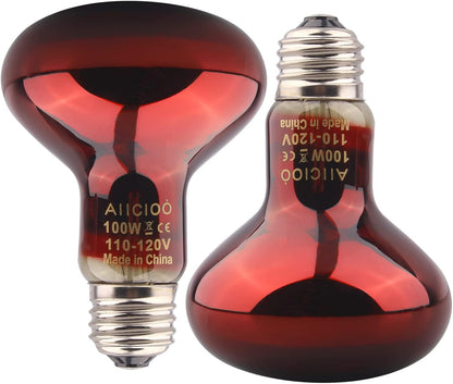 Aiicioo Reptile Basking Light Bulb - 150W Reptile Heat Lamp 2 Pack UVA Daylight Amphibians Basking Bulb for Bearded Dragon Turtle Hermit Crab Gecko Lizard Chicken - Image 12