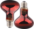 Aiicioo Reptile Basking Light Bulb - 100W Reptile Heat Lamp 2 Pack UVA Daylight Amphibians Basking Bulb for Bearded Dragon Turtle Hermit Crab Gecko Lizard Daylight - Image 13