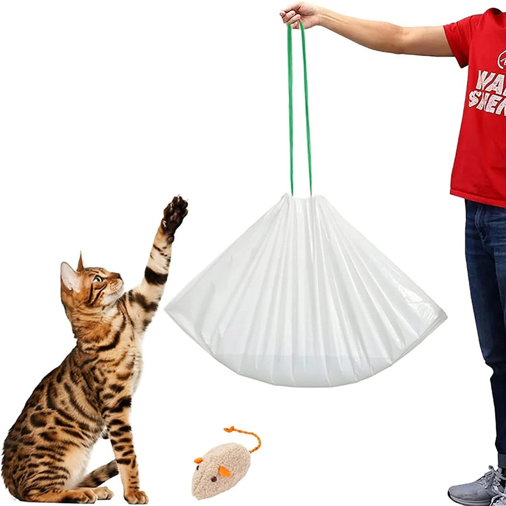 KropBom Jumbo Cat Litter Box Liners front packaging view showcasing heavy duty pet supplies.