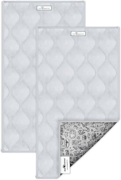 Paw Inspired PopCorner Guinea Pig Cage Liners | Washable Fleece Bedding or Pet Bed Mat for Small Animals | Super Absorbent Pee Pad with Reinforced Corners and Waterproof Bottom (Midwest, Gray) - Image 15