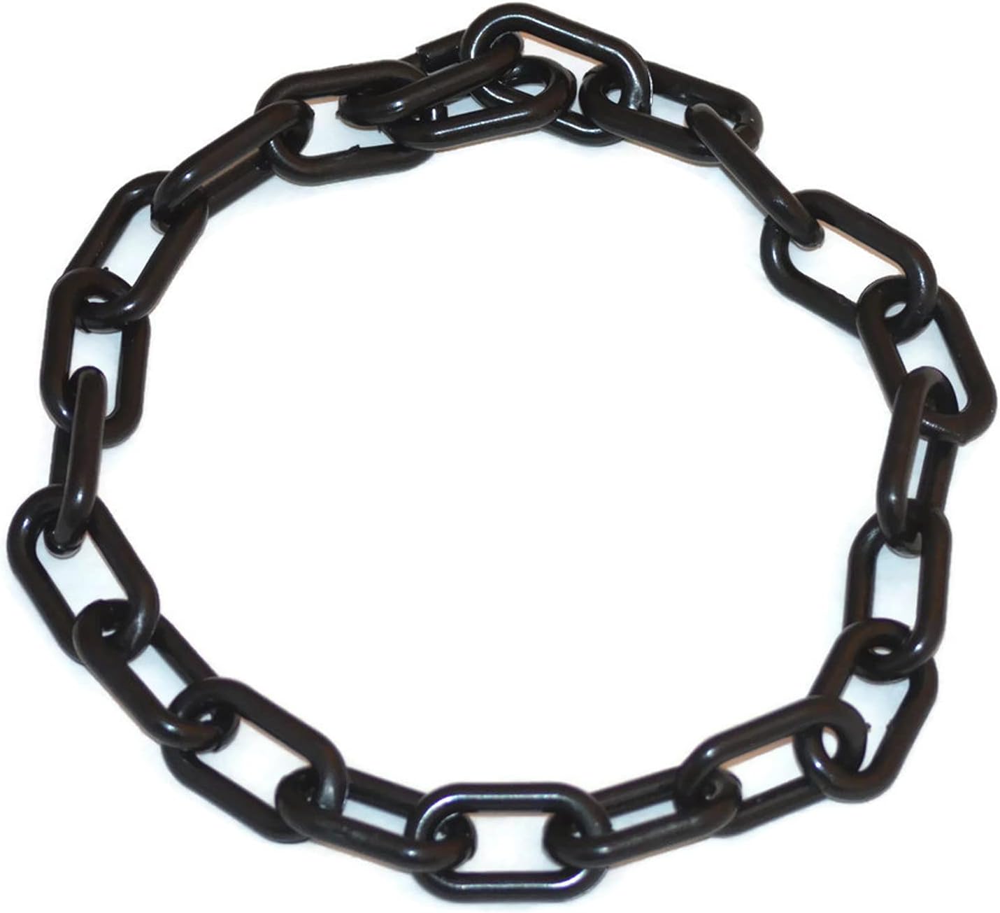 High visibility blue identification chain collar for goats and sheep