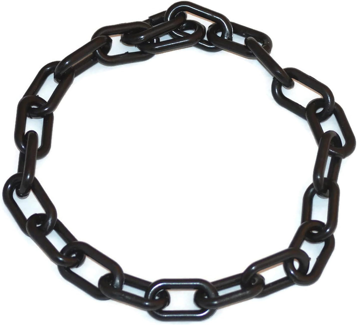 Weather resistant plastic chain for sheep and goats