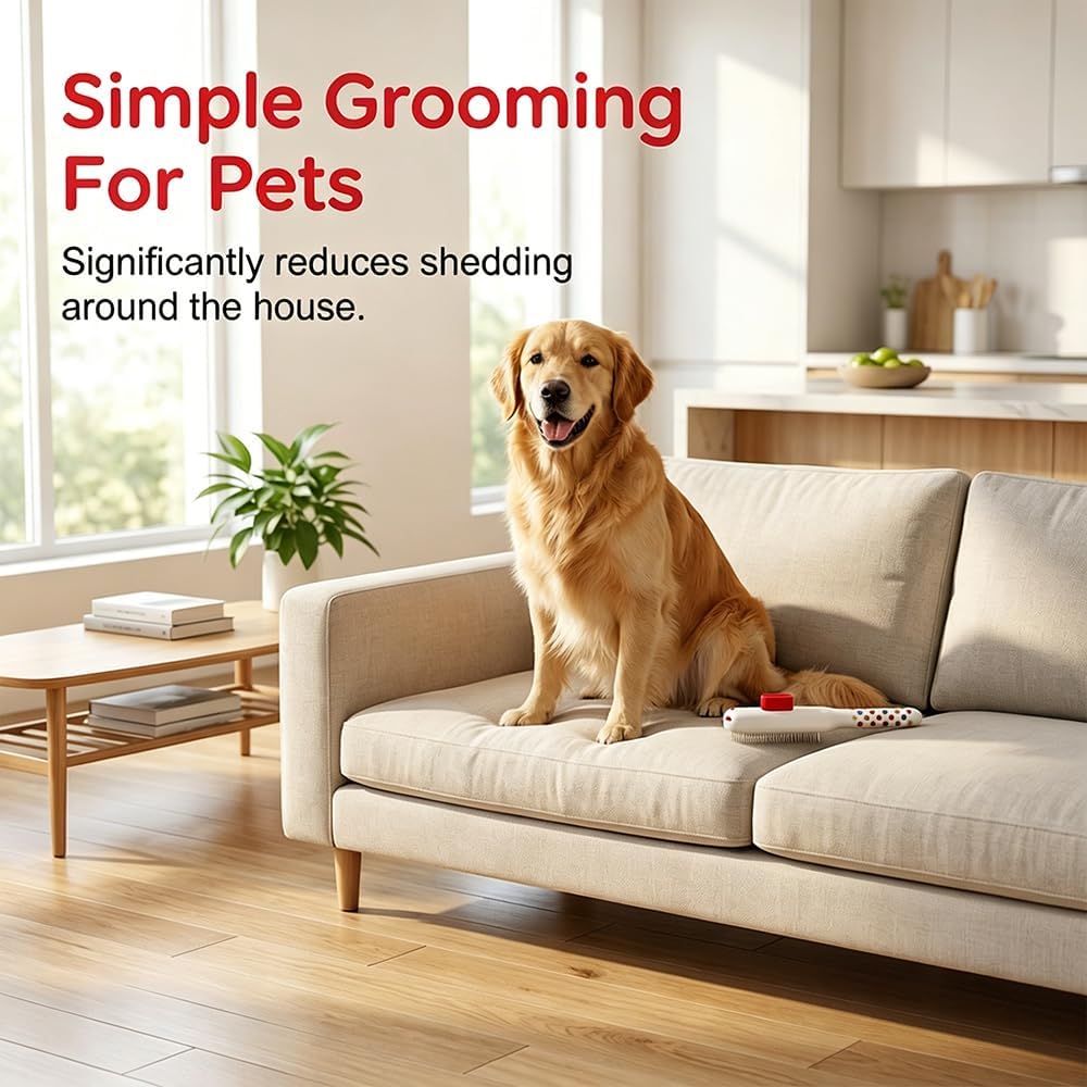 Amazon Basics dual purpose pet grooming tool for professional home de shedding