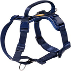 DF Freedom No Pull Martingale Dog Harness Navy Blue front view