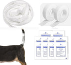 Fexichuji Dog Tail Protector Bandage Set front view showing 13-piece kit