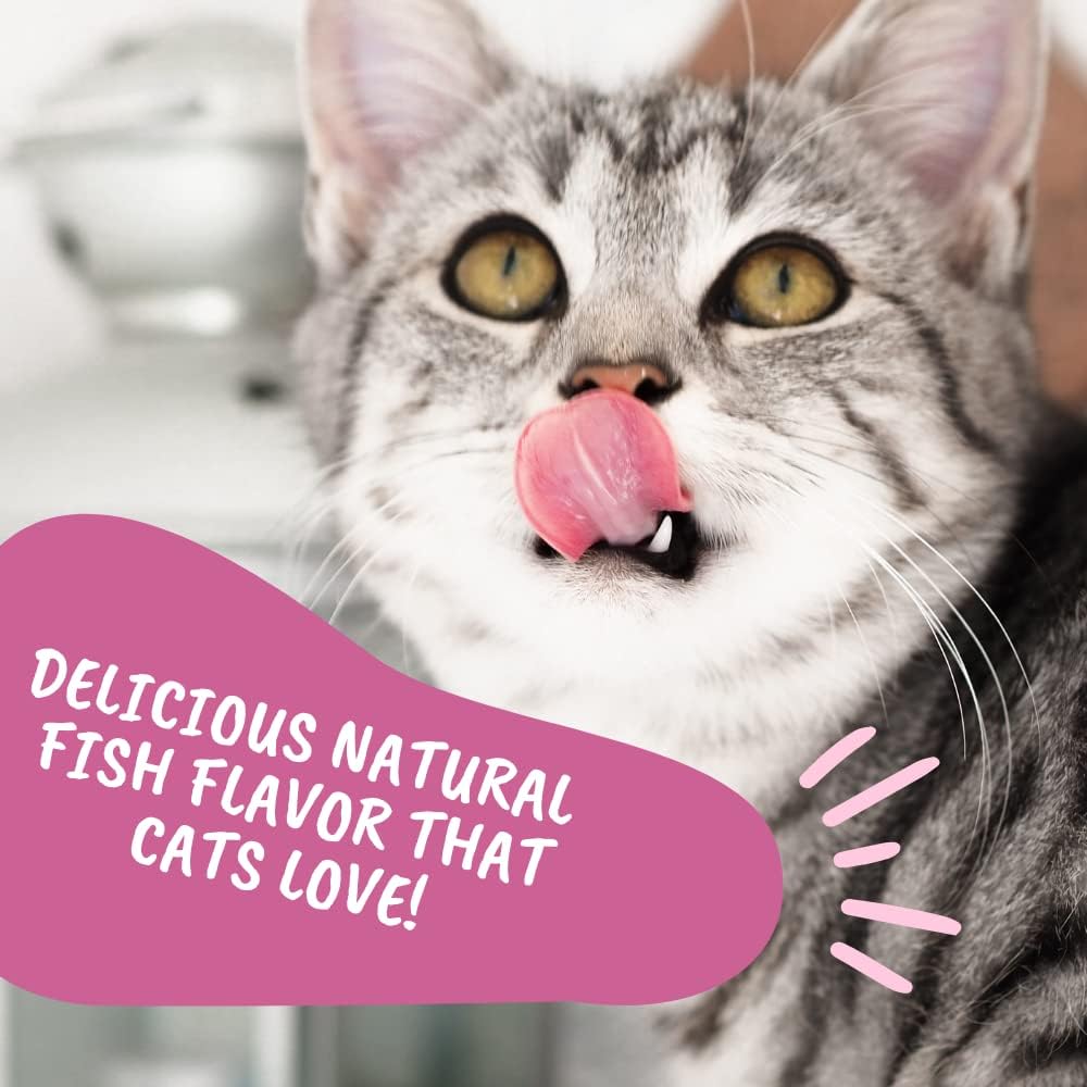 Petroleum free natural cat hairball gel supplement for adult felines