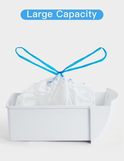 Durable drawstring cat waste disposal bags