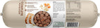 Back label of Salutem Vita dog food roll showing ingredients and nutrition.