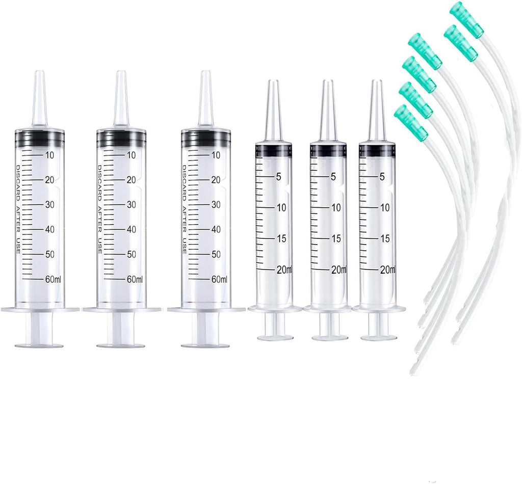 Baby Bird Feeding Syringe Set, Pet Parrot Milk Feeding Syringe with Tubes, Parrot Feeding Tubes Measuring Tools for Feeding Pets Scientific Industrial Labs... (10ml+10ml+20ml+60ml) - Image 10