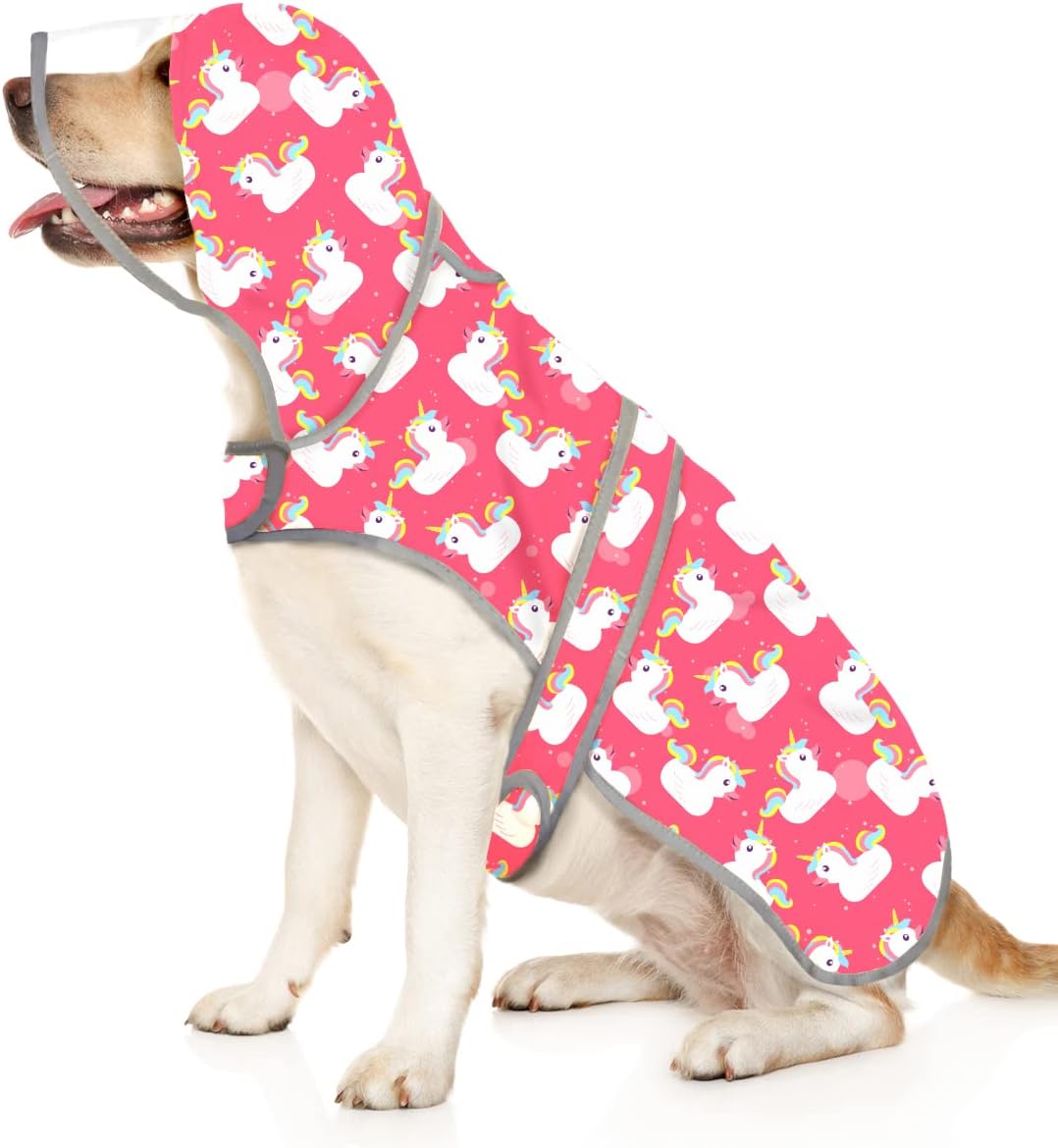 HDE Dog Raincoat with Clear Hood Rain Jacket Poncho for Small Medium Large Dogs Dinosaurs - XXL - Image 11