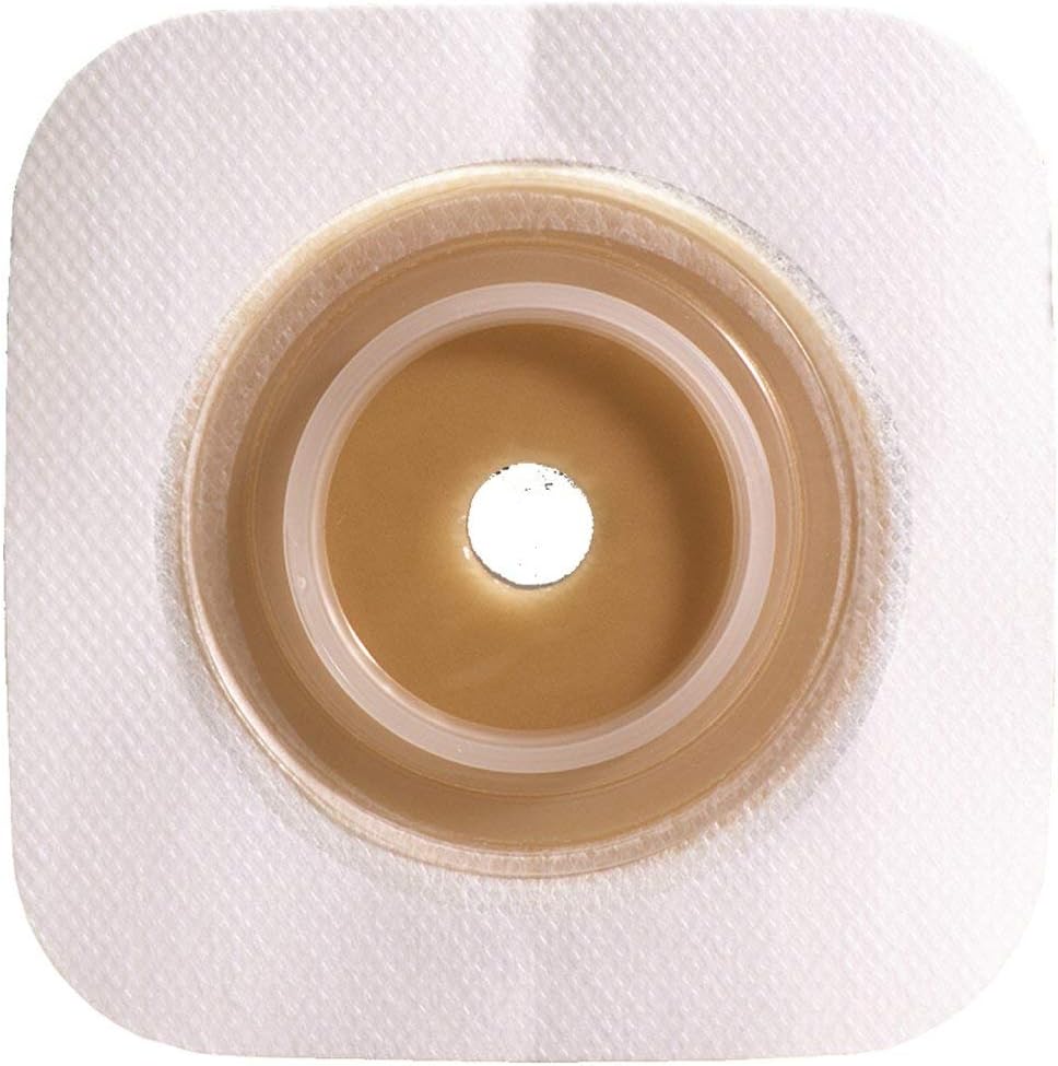 ConvaTec SUR-FIT Natura Stomahesive Flexible Pre-Cut Skin Barrier 45mm flange front view for ostomy care.