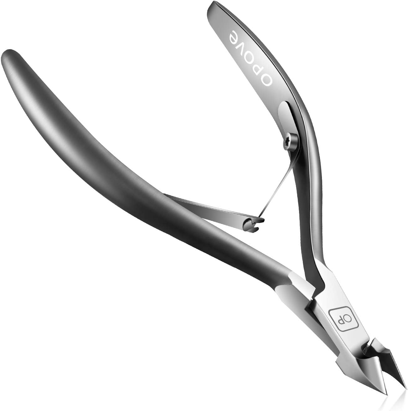 Opove X7 mini cuticle nipper front view space gray
