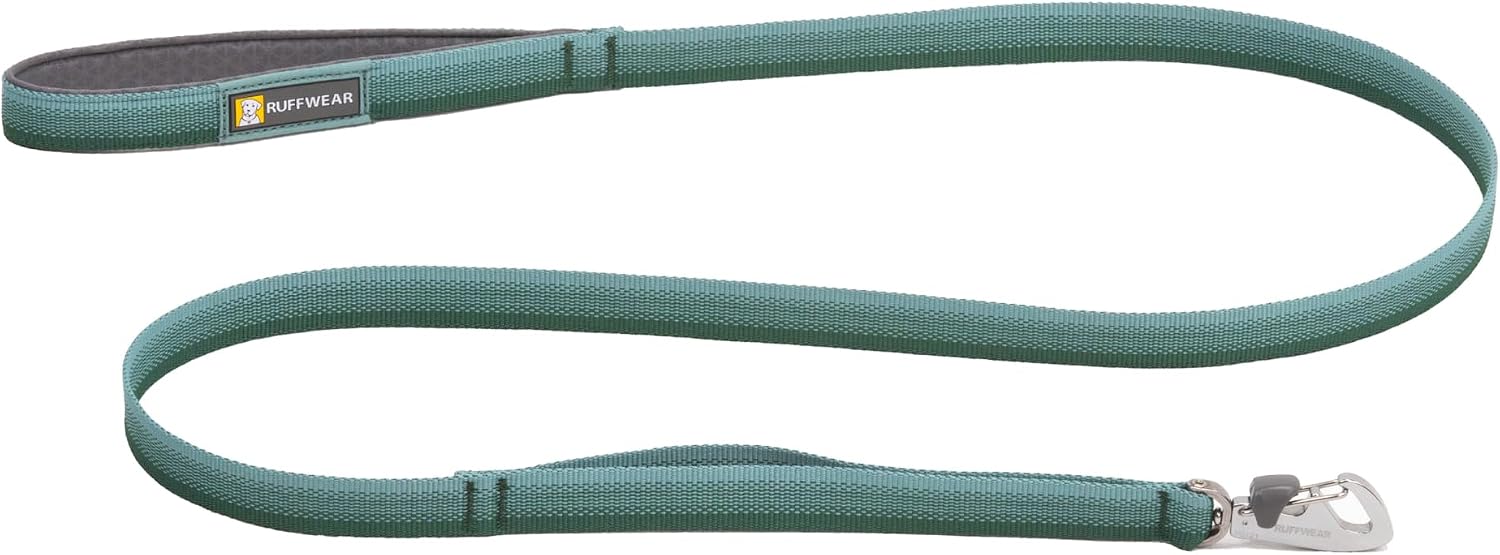 Ruffwear Front Range dog leash in River Rock Green front view