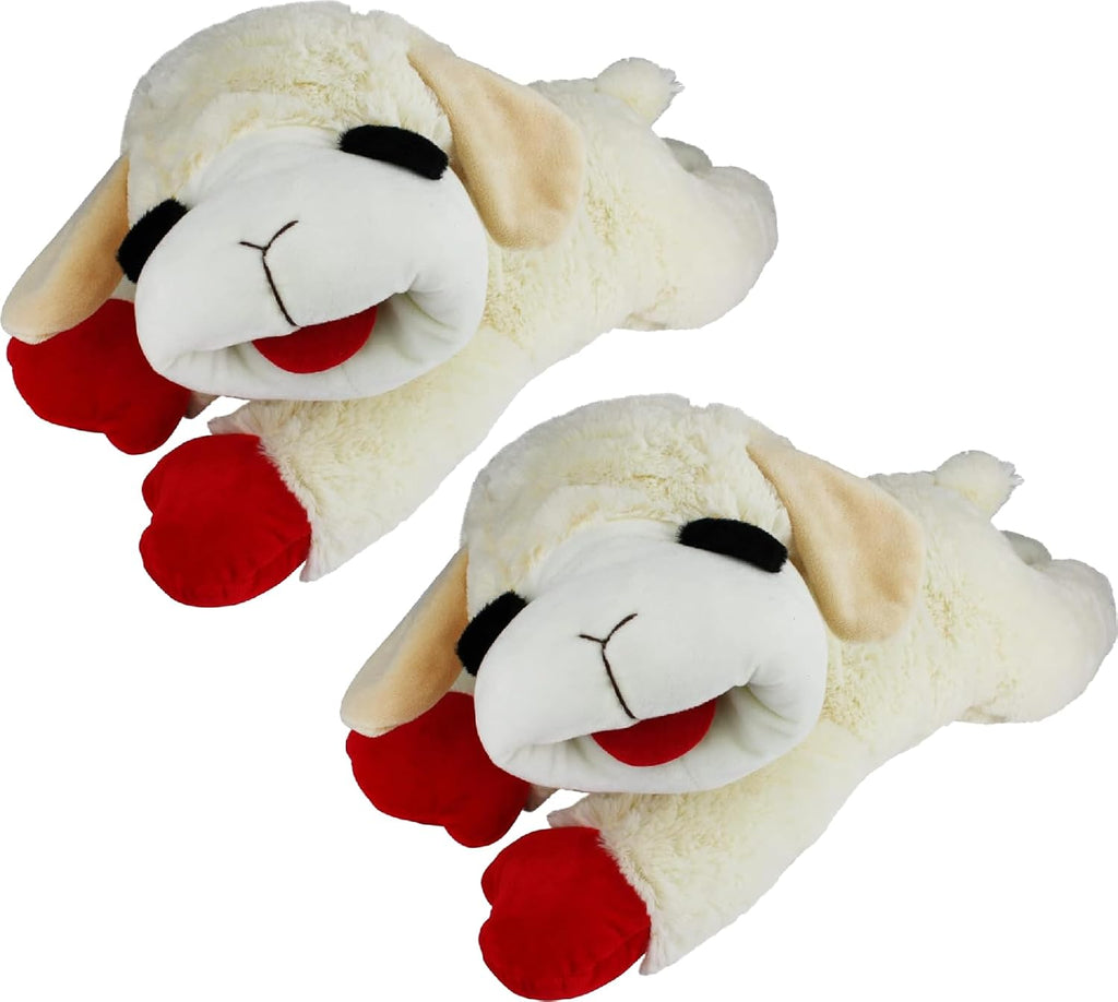 Detailed view of HDP Lambchop plush toy fabric