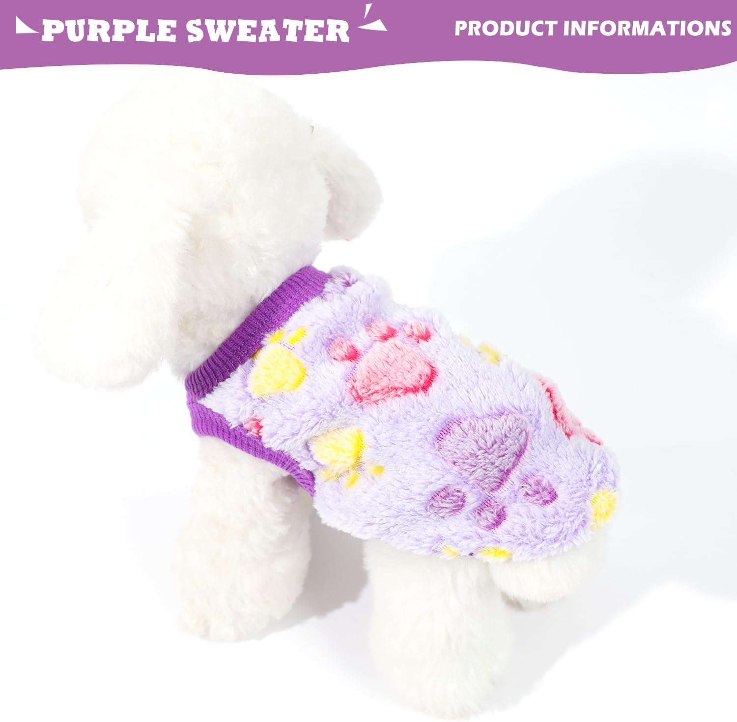 Soft fleece puppy vest packaging double pack presentation