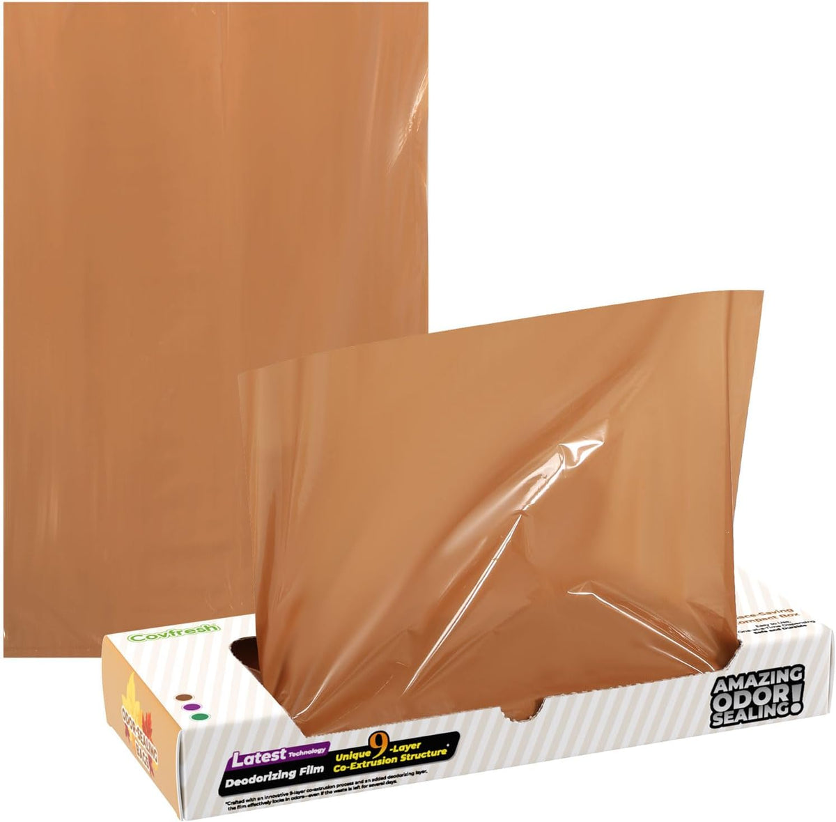 Odor-Sealing Cat Poop Bags XS, 220 Count | Durable Unscented Waste Bags for Pet, Diaper, Ostomy & Food Waste Disposal (Brown) - Image 10