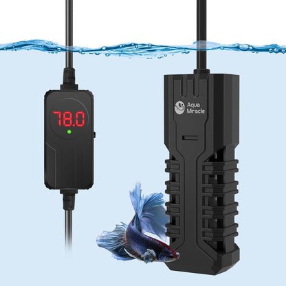 AquaMiracle Aquarium Heater, 200W Submersible Fish Tank Heater with LED Digital Display, Overheat Protection & Auto Power-Off When Out of Water, for Freshwater and Saltwater Fish Tanks (20-40 Gal) - Image 9