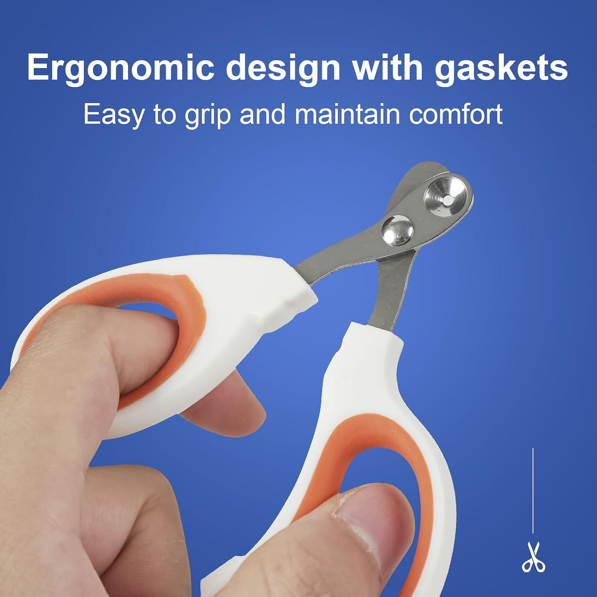 Vesslam small pet paw trimmer illustrating the 2mm fixed aperture design for safety.