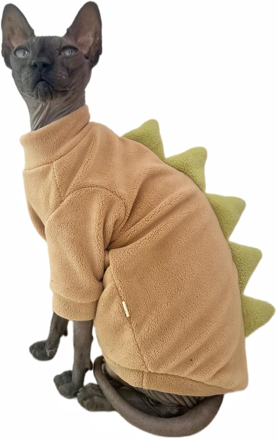 High quality stitching detail of handmade cat apparel